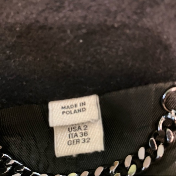 Burberry London Wool Cashmere Double Breasted Trench Coat Black Womens Size 2 - Picture 7 of 16